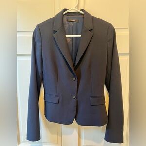 Tahari navy blue two-button blazer, size 4